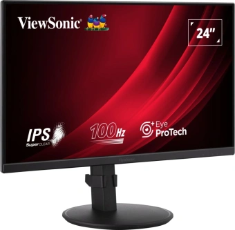 Монитор ViewSonic 23.8" VA2408-HDJ черный IPS LED 16:9 HDMI матовая HAS Piv 250cd 178гр/178гр 1920x1080 100Hz VGA DP FHD 5.2кг - купить недорого с доставкой в интернет-магазине