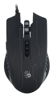 Мышь A4Tech Bloody Q82 черный/рисунок оптическая 6200dpi USB3.0 8but - купить недорого с доставкой в интернет-магазине