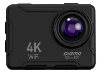 Экшн-камера Digma DiCam 80C черный - купить недорого с доставкой в интернет-магазине