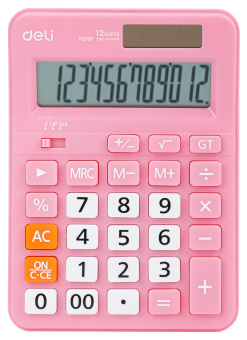 Калькулятор настольный Deli EM210FPINK розовый 12-разр. - купить недорого с доставкой в интернет-магазине