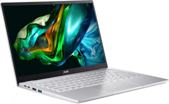 Ноутбук Acer Swift Go 14 SFG14-41-R466 Ryzen 5 7530U 8Gb SSD512Gb AMD Radeon 14" IPS FHD (1920x1080) Windows 11 Home silver WiFi BT Cam (NX.KG3CD.001) - купить недорого с доставкой в интернет-магазине