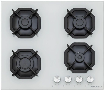 Газовая варочная поверхность Maunfeld EGHG.64.2CW/G белый - купить недорого с доставкой в интернет-магазине
