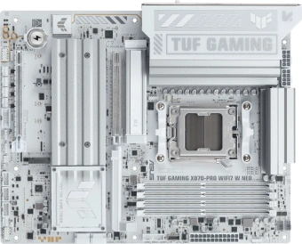 Материнская плата Asus TUF GAMING X870-PRO WIFI7 W NEO Socket AM5 AMD X870 4xDDR5 ATX AC`97 8ch(7.1) 5Gigabit RAID+HDMI - купить недорого с доставкой в интернет-магазине