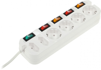 Сетевой удлинитель Most A10 5м (6 розеток) белый (коробка) - купить недорого с доставкой в интернет-магазине