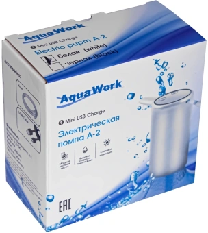Помпа для 19л бутыли Aqua Work A2 электрический белый картон - купить недорого с доставкой в интернет-магазине