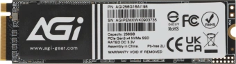 Накопитель SSD AGi PCIe 3.0 x4 256GB AGI256G16AI198 AI198 M.2 2280 OEM - купить недорого с доставкой в интернет-магазине