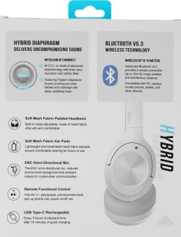 Гарнитура мониторные A4Tech Fstyler BH220 белый беспроводные bluetooth оголовье (BH220 WHITE) - купить недорого с доставкой в интернет-магазине