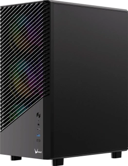 Корпус Formula Mana Geometry черный без БП ATX 3x120mm 1xUSB3.0 1xUSB3.1 audio bott PSU - купить недорого с доставкой в интернет-магазине