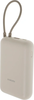 Мобильный аккумулятор Xiaomi BHR9072GL 10000mAh 22.5W 3A USB-A/USB-C бежевый - купить недорого с доставкой в интернет-магазине
