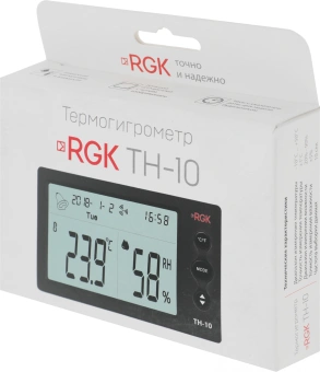 Термогигрометр RGK TH-10 портативный черный (776356) - купить недорого с доставкой в интернет-магазине
