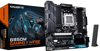 Материнская плата Gigabyte B850M GAMING X WF6E SocketAM5 AMD B850 4xDDR5 mATX AC`97 8ch(7.1) 2.5Gg RAID+HDMI - купить недорого с доставкой в интернет-магазине