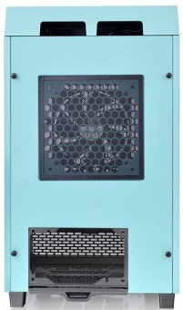 Корпус Thermaltake The Tower 100 Turquoise голубой без БП miniITX 1x120mm 3x140mm 2xUSB3.0 audio bott PSU - купить недорого с доставкой в интернет-магазине
