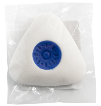 Ластик Silwerhof Trio 181152 треугольный 40х40х10мм каучук термопластичный белый пластиковая сердцевина - купить недорого с доставкой в интернет-магазине