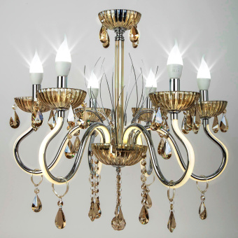 Люстра Hiper Jennie H824-6 подвес. хром - купить недорого с доставкой в интернет-магазине