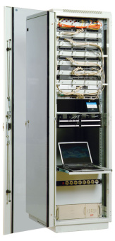 Шкаф коммутационный ЦМО (ШТК-М-42.6.6-1ААА) напольный 42U 600x600мм пер.дв.стекл задн.дв.стал.лист 2 бок.пан. направл.под закл.гайки 550кг серый 455мм 92.3кг 180град. 2030мм - купить недорого с доставкой в интернет-магазине