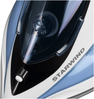 Утюг Starwind SIR2430 2400Вт голубой/белый - купить недорого с доставкой в интернет-магазине