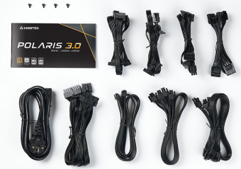 Блок питания Chieftec ATX 1050W Polaris PPS-1050FC-A3 Gen.5 80+ gold (20+4pin) APFC 135mm fan 12xSATA Cab Manag RTL - купить недорого с доставкой в интернет-магазине