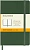 Блокнот Moleskine CLASSIC MM710K15 Pocket 90x140мм 192стр. линейка твердая обложка зеленый