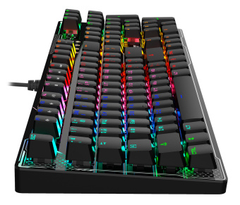 Клавиатура A4Tech B810R Battlefield механическая черный USB for gamer LED (B810R (BATTLEFIELD)) кабель 1.8м - купить недорого с доставкой в интернет-магазине