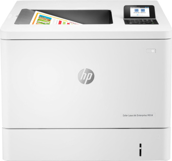 Принтер лазерный HP Color LaserJet Enterprise M554dn (7ZU81A) A4 Duplex белый - купить недорого с доставкой в интернет-магазине
