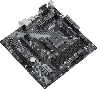 Материнская плата Asrock B450M PRO4 R2.0 Soc-AM4 AMD B450 4xDDR4 mATX AC`97 8ch(7.1) GbLAN RAID+VGA+DVI+HDMI - купить недорого с доставкой в интернет-магазине