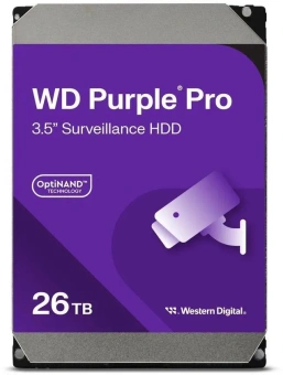 Жесткий диск WD SATA-III 26TB WD260PURP Purple Pro (7200rpm) 512Mb 3.5" - купить недорого с доставкой в интернет-магазине