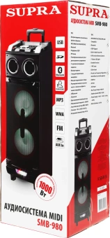 Минисистема Supra SMB-980 черный 180Вт FM USB BT SD - купить недорого с доставкой в интернет-магазине