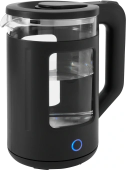 Чайник электрический Vitek VT-WK1082 1.7л. 2000Вт черный корпус: стекло - купить недорого с доставкой в интернет-магазине