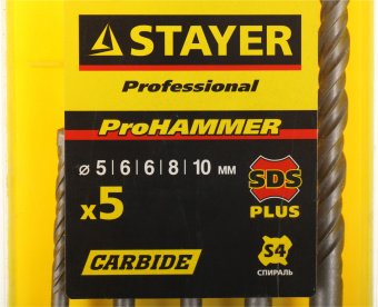 Набор буров Stayer 2930-H5 по бетону (5пред.) для дрелей/перфораторов - купить недорого с доставкой в интернет-магазине
