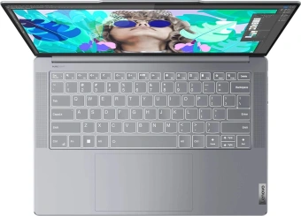 Ноутбук Lenovo Yoga Slim 7 14APU8 Ryzen 5 7640S 16Gb SSD512Gb AMD Radeon 760M 14.5" OLED 2.9K (2944x1840) Windows 11 Home l.grey WiFi BT Cam (83AA001DRU) - купить недорого с доставкой в интернет-магазине