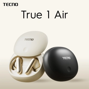 Гарнитура внутриканальные Tecno TU01 черный беспроводные bluetooth в ушной раковине (TU01 AIR ELEGANT BLACK) - купить недорого с доставкой в интернет-магазине