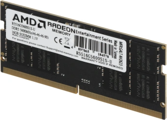 Память DDR5 16GB 5600MHz AMD R5516G5600S1S-U Radeon R5 RTL PC5-44800 CL46 SO-DIMM 262-pin 1.1В Ret - купить недорого с доставкой в интернет-магазине