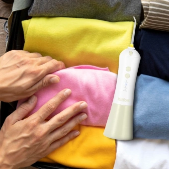 Ирригатор Kitfort КТ-2958-2 портатив. 4насад. зеленый/белый - купить недорого с доставкой в интернет-магазине