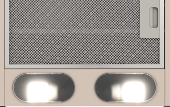 Вытяжка встраиваемая Elikor Интегра 45П-400-В2Л кремовый управление: кнопочное (1 мотор) - купить недорого с доставкой в интернет-магазине