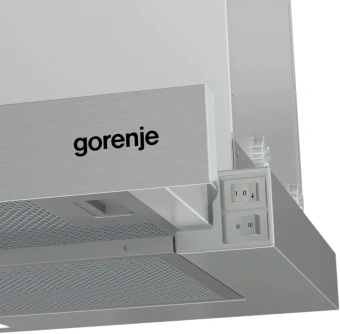 Вытяжка встраиваемая Gorenje TH60E5X черный управление: кнопочное (1 мотор) - купить недорого с доставкой в интернет-магазине