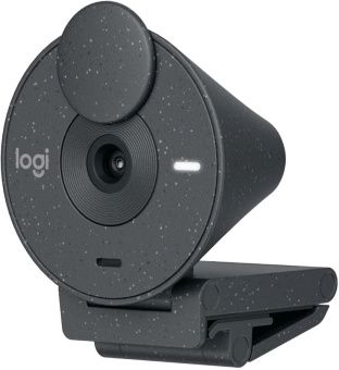 Камера Web Logitech HD Webcam Brio 300 серый 2Mpix (1920x1080) USB Type-C с микрофоном (960-001436) - купить недорого с доставкой в интернет-магазине