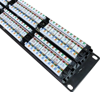 Патч-панель Lanmaster TWT-PP48UTP/6 19" 2U 48xRJ45 кат.6 UTP - купить недорого с доставкой в интернет-магазине