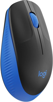 Мышь Logitech M191 голубой/черный оптическая (1000dpi) беспроводная BT/Radio USB - купить недорого с доставкой в интернет-магазине