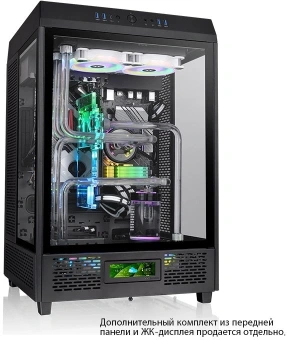 Корпус Thermaltake The Tower 500 черный без БП ATX 11x120mm 5x140mm 4xUSB3.0 audio bott PSU - купить недорого с доставкой в интернет-магазине
