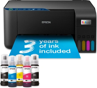 МФУ струйный Epson EcoTank L3271 (103) (C11CJ67435) A4 WiFi черный - купить недорого с доставкой в интернет-магазине