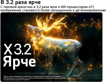 Телевизор OLED LG 77" OLED77C6RLA.ARU черный/серебристый 4K Ultra HD 120Hz DVB-T DVB-T2 DVB-C DVB-S2 USB WiFi Smart TV (RUS) - купить недорого с доставкой в интернет-магазине