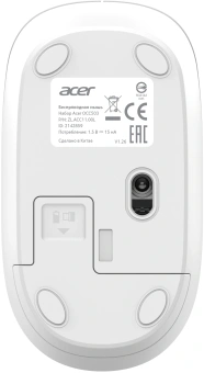 Клавиатура + мышь Acer OCC503 клав:белый мышь:белый USB беспроводная (ZL.ACC11.00L) - купить недорого с доставкой в интернет-магазине
