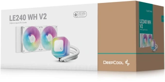Система водяного охлаждения Deepcool LE240 V2 Soc-AM5/AM4/1200/1700/1851 белый 4-pin 28.2-31.6dB Al 220W 1359gr Ret (R-LE240-WHAMMN-G-2) - купить недорого с доставкой в интернет-магазине