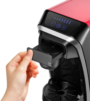 Кофемашина Kitfort КТ-7227 1400Вт красный/черный - купить недорого с доставкой в интернет-магазине