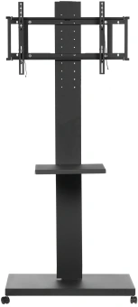 Подставка для телевизора Holder PR-107 черный 32"-70" макс.60кг напольный поворот и наклон - купить недорого с доставкой в интернет-магазине