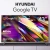 Телевизор LED Hyundai 43" H-LED43BU7011 Google TV Frameless Metal черный 4K Ultra HD 60Hz MEMC DVB-T DVB-T2 DVB-C DVB-S DVB-S2 USB WiFi Smart TV - купить недорого с доставкой в интернет-магазине