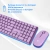 Клавиатура + мышь Оклик S315W клав:сиреневый мышь:сиреневый USB беспроводная Multimedia (1978643) - купить недорого с доставкой в интернет-магазине
