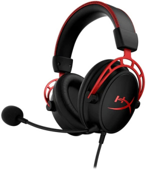 Наушники с микрофоном HyperX Cloud Alpha красный/черный 1.3м мониторные оголовье (4P5L1AB#UUF) - купить недорого с доставкой в интернет-магазине