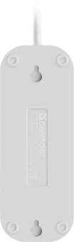 Сетевой удлинитель Defender R330 1.5м (3 розетки) белый (пакет ПЭ) - купить недорого с доставкой в интернет-магазине