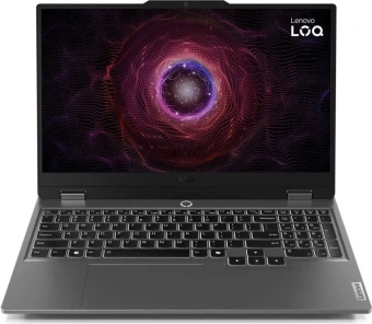 Ноутбук Lenovo LOQ 15ARP9 Ryzen 5 7235HS 16Gb SSD512Gb NVIDIA GeForce RTX4050 6Gb 15.6" IPS FHD (1920x1080) без ОС grey WiFi BT Cam (83JC00LBRK) - купить недорого с доставкой в интернет-магазине